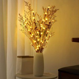 1PCS Lighted Tree Branches with 20 Bright Bulbs for Home Decoration 30 Inch